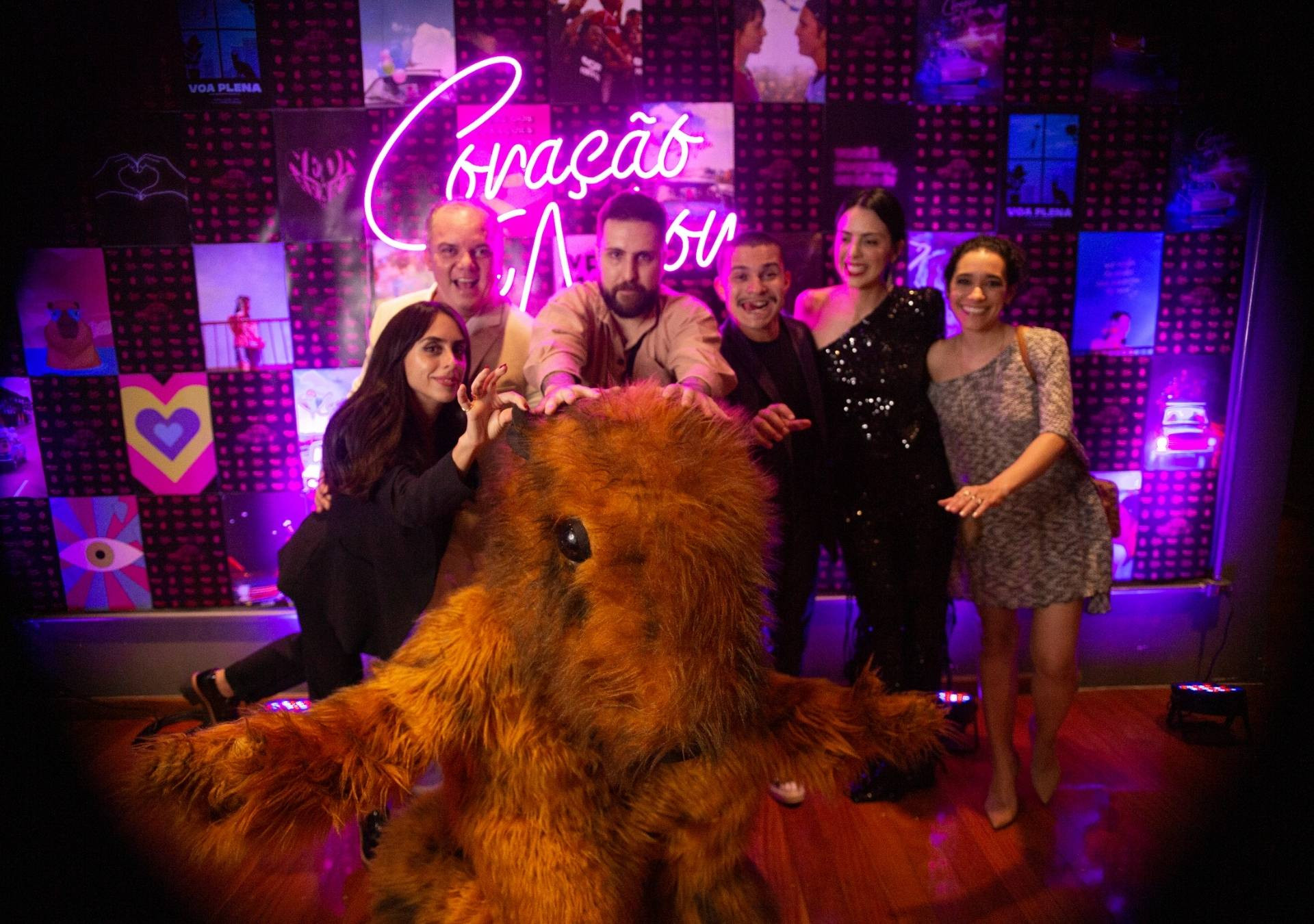 Equipe na pré-estreia São Paulo